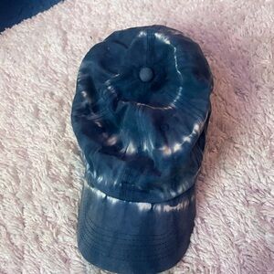 Urban Outfitters Navy Blue Cotton Cap with Label Detail